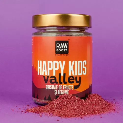 Happy Kids Valley - Cristale De Fructe Si Legume - Imunitate Copii, 100g | Rawboost