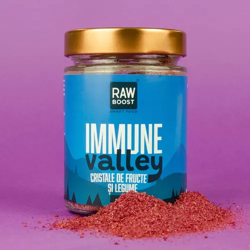 Immune Valley - Cristale De Fructe Si Legume - Imunitate, Detoxifiere, Vitaminizare 100g | Rawboost