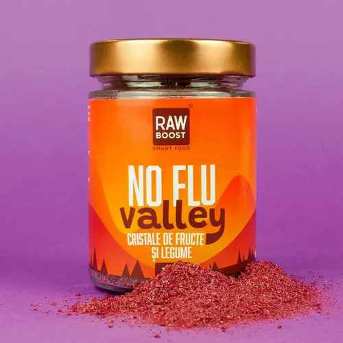 No Flu Valley - Cristale de Fructe și Legume - Antiviral, Imunitate, 100g | Rawboost