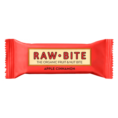 BATON FARA GLUTEN APPLE CINNAMON (MAR CU SCORTISOARA), ECO, 50G, RAW-BITE Rawbite Rawbite