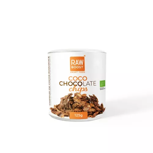 Chipsuri de cocos coco chocolate, ecologice | rawboost
