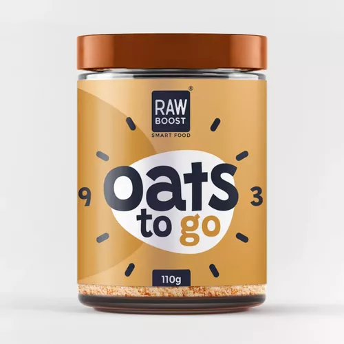 Oats To Go - Coconut Flakes - Mix Cu Fulgi De Ovaz Si Fulgi De Cocos, 110g | Rawboost
