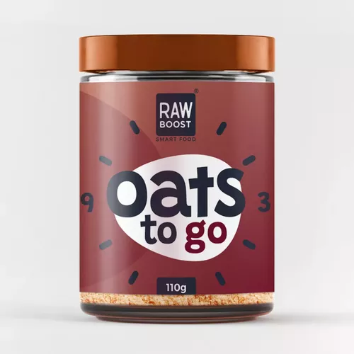 Oats To Go - Mulberries - Mix Cu Fulgi De Ovaz, 110g | Rawboost