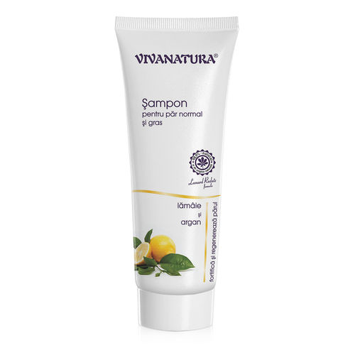 Șampon Pentru Păr Normal și Gras cu Lămâie și Argan, 250 ml | Vivanatura 250+ imagine noua marillys.ro