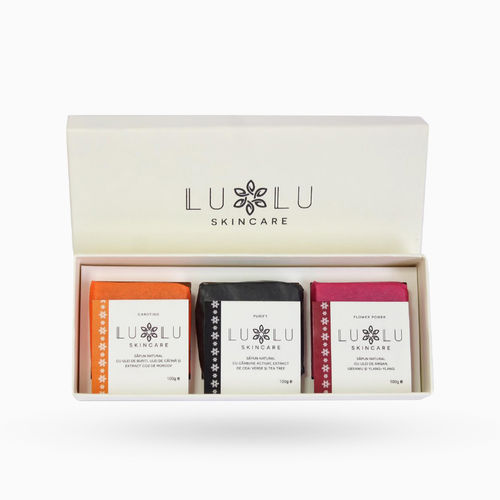 Set săpunuri Purify, Carotino și Flower Power | LULU Skincare Lulu Skincare
