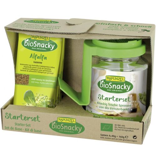 Set Starter pentru germinat ECO | Rapunzel – BioSnacky Rapunzel BioSnacky Alimente