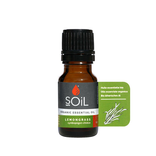Ulei Esential Lemongrass 100% Organic ECOCERT, 10ml | SOiL SOiL SOiL