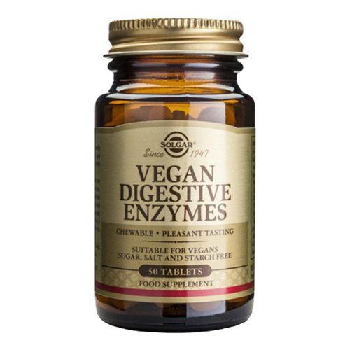 Vegan Digestive Enzymes (Enzime Digestive Pentru Vegani), 50 tablete | Solgar SOLGAR imagine noua reduceri 2022