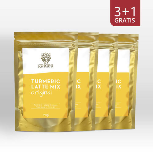 Turmeric Latte Mix 70g 3+1 Gratis | Golden Flavours Golden Flavours imagine noua reduceri 2022