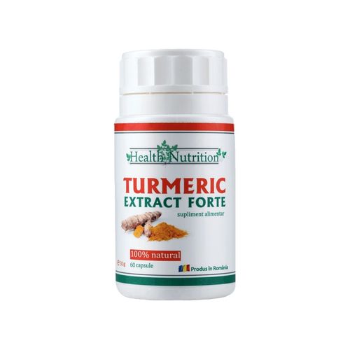 Turmeric Extract Forte, 100% natural | Health Nutrition 100% Comprimate şi Capsule