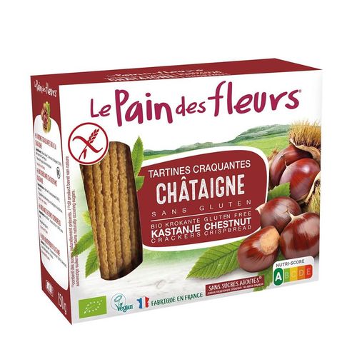 Turte Crocante cu Castane Fără Gluten, 150g ECO| Le Pain des Fleurs Le Pain des Fleurs Biscuiți și Gustări