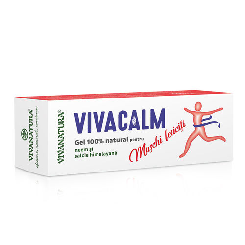 VivaCalm – Gel Masaj Răcoritor cu Neem si Salcie Himalayană, 100ml | Vivanatura 100ml imagine noua marillys.ro