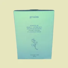 Semințe din hrișcă tătărească prăjite și măcinate pentru infuzie, cu vanilie și cocos, 50g | Graim