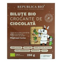 Biluțe Crocante de Ciocolată Fără Gluten, 250g ECO| Republica BIO