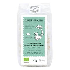 Chipsuri din Nucă de Cocos Fără Gluten Bio, 150g ECO| Republica BIO