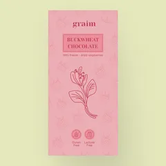 Ciocolată cu ceai de hrișcă și zmeură liofilizată, 30g | Graim