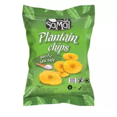 Chipsuri de banane (Plantain) cu sare de mare | SaMai