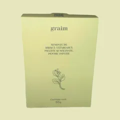 Semințe din hrișcă tătărească prăjite și măcinate pentru infuzie, 50g | Graim