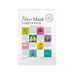 Set Măști Coreene 7Days Mask PLUS pentru Tratamentul Complet al Tenului, 7 x 23ml | Ariul