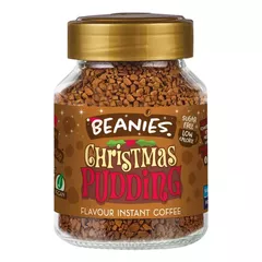 Cafea Instant cu Aromă de Budincă de Crăciun - Christmas Pudding, 50g | Beanies