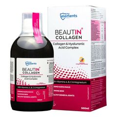 Beautin™ Collagen Lichid cu Mango, Pepene Galben + Magneziu 500ml | Myelements