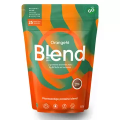 Proteine Blend - Mix de proteine vegetale, ciocolată, 750g | Orangefit