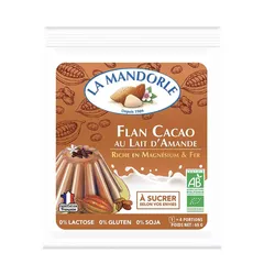 Budincă Vegană Cacao cu Lapte de Migdale, cu Conținut Redus de Amidon, 65g | La Mandorle