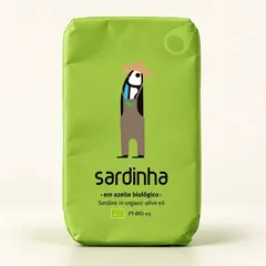 Sardine portugheze în ulei de măsline ecologic, 120 g | Sardinha