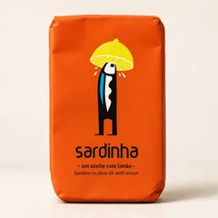 Sardine portugheze în ulei de măsline cu lămâie, 120 g | Sardinha