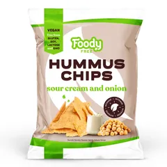 Chipsuri Hummus cu Ceapă și Smântână, 50g | Foody Free
