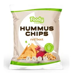 Chipsuri Hummus cu Sfeclă, 50g | Foody Free