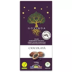 Ciocolată artizanală vegană clasică, 100g | Govinda