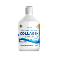 Colagen Lichid Hidrolizat Tip 1, 2 si 3 Active Life cu 5000mg cu 6 Ingrediente Active, 500 ml | Swedish Nutra