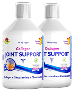 Pachet 2 x Joint Support - Colagen Lichid Hidrolizat Tip 2 cu 5000mg + 10 Ingrediente Active, 500 ml | Swedish Nutra
