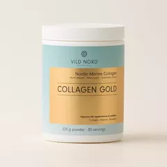 Colagen Marin Pudră Gold - pentru Frumusețe și Ten fără Riduri, 225 g | Vild Nord