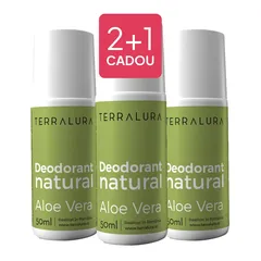 Deodorant Roll-on Natural Aloe Vera, 50ml | Terralura