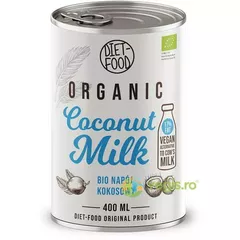 Lapte de Cocos Bio 17% Grăsime, 400ml | Diet-Food
