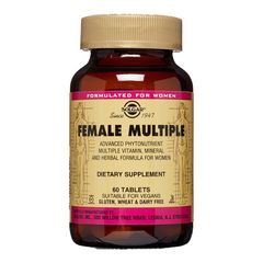 Female Multiple (Multivitamine și Minerale Pentru Femei), 60 tablete | Solgar