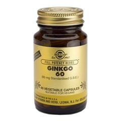 Ginkgo 60 (Ginkgo Biloba), 60 capsule | Solgar