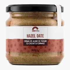 Hazel Date – Cremă de Alune de Pădure, Cacao și Curmale, 100% naturală | Sunday bites