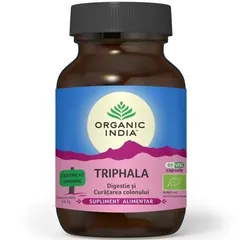Triphala Digestie & Curatare Colon 60 cps ECO| Organic India