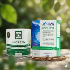 Pachet Ficat Curat și Abdomen Plat, Marisyl Hepa și In Green