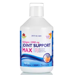 Joint Support Max – Colagen Lichid Hidrolizat de Tip 1, 2 și 3 cu 12.000 mg + Acid Hialuronic + Glucozamină + Condroitină + MSM + Turmeric + Seleniu + Vitamina C și D3, 500ml | Swedish Nutra