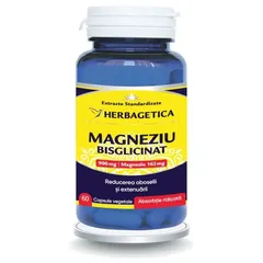 Magneziu Bisglicinat, 60 capsule | Herbagetica