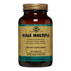 Male Multiple (Multivitamine și Minerale Pentru Bărbați), 60 tablete | Solgar