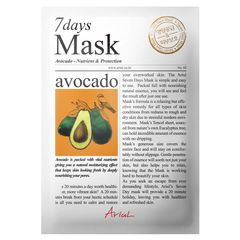 Mască Șervețel 7Days Mask Avocado, Hrănire și Reparare, 20g | Ariul