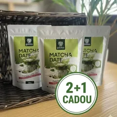 Matcha Date Latte cu Coama Leului, Pudră de Curmale și Ghimbir, Energie și Focus până la ultimul task, ECO, 300g | Golden Flavours