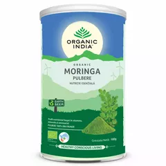 Moringa pudră organică 100g| Nutriție Esențială ECO| Organic India