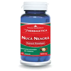 Nucă neagră, 60 capsule | Herbagetica