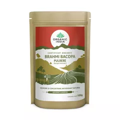 Brahmi - Bacopa Tonic Cerebral și Memorie Pulbere 100% Certificată organic, 100g  ECO | Organic India